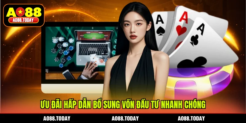 Ưu đãi hấp dẫn bổ sung vốn đầu tư nhanh chóng
